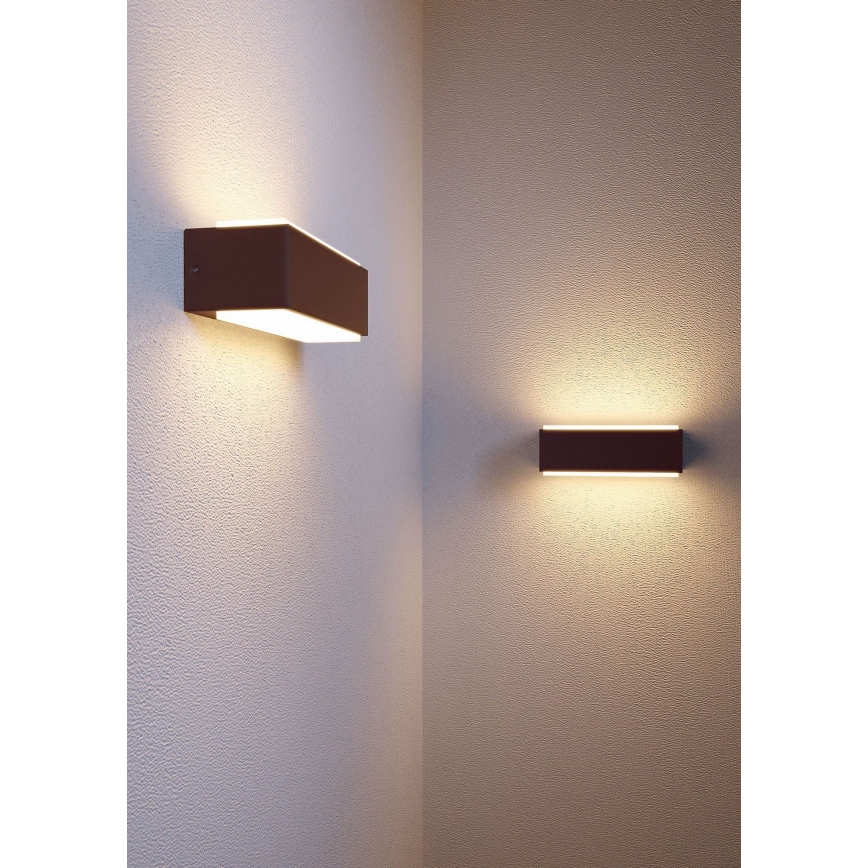 Redo 90404 - LED Outdoor wall light DASH LED/9W/230V 4000K IP65 brown