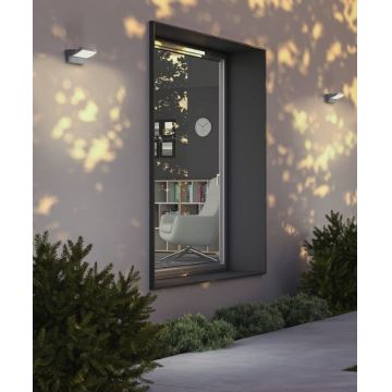 Redo 90587 - LED Outdoor wall light with a sensor FLIP LED/20W/230V CRI 90 3000K IP54 anthracite