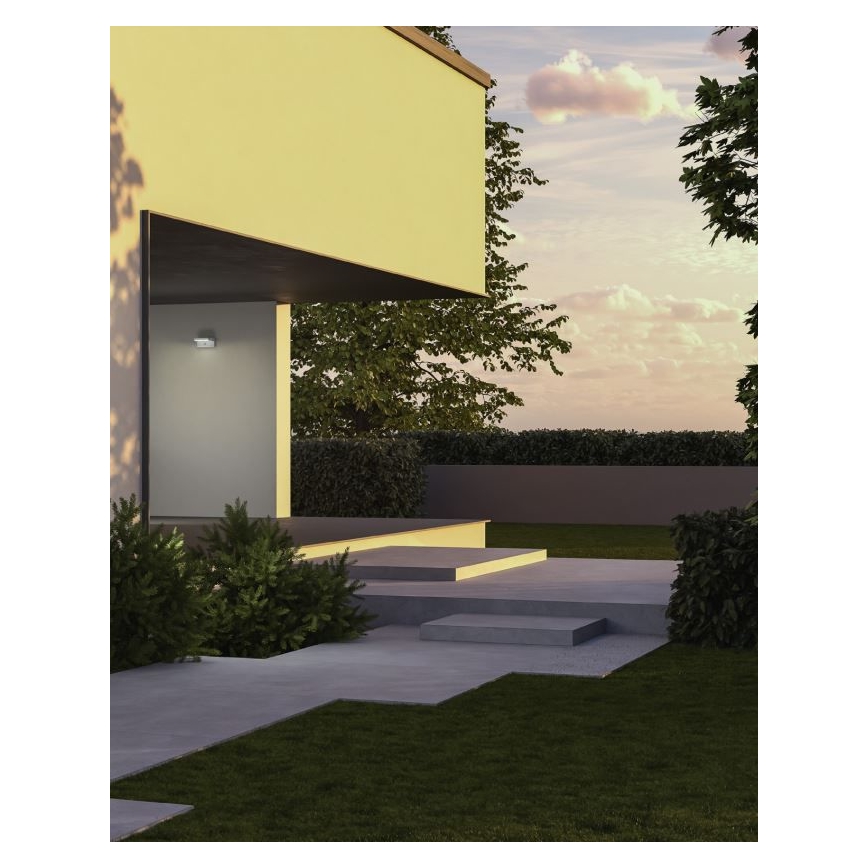 Redo 90587 - LED Outdoor wall light with a sensor FLIP LED/20W/230V CRI 90 3000K IP54 anthracite