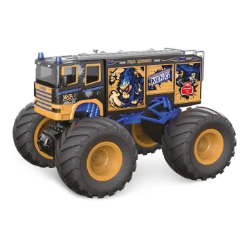 Remotely controlled truck black/orange