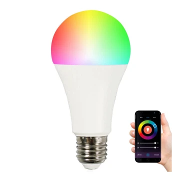 RGBW LED Dimmable bulb A65 E27/11W/230V 2700-6500K Wi-Fi Tuya
