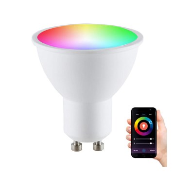 RGBW LED Dimmable bulb G45 GU10/5,5W/230V 2700-6500K Wi-Fi Tuya