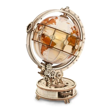 RoboTime - 3D wooden mechanical puzzle Glowing globe