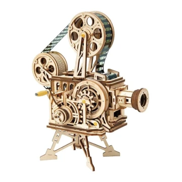 RoboTime - 3D wooden mechanical puzzle Movie projector