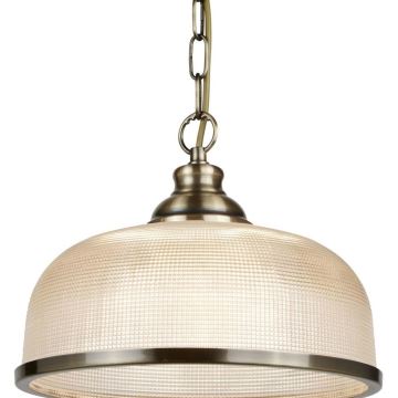 Searchlight - Chandelier on a chain BISTRO 1xE27/60W/230V brass