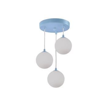 Searchlight - Chandelier on a string NOVELTY 3xG9/33W/230V blue