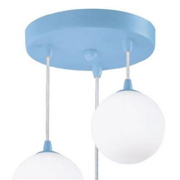 Searchlight - Chandelier on a string NOVELTY 3xG9/33W/230V blue