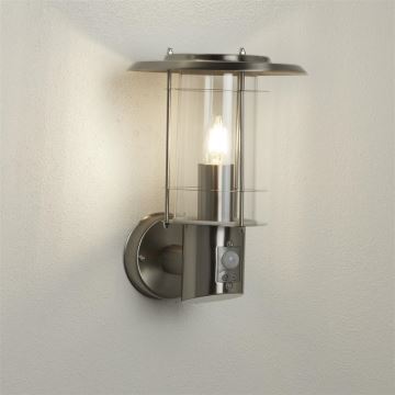 Searchlight - Outdoor wall light with a sensor EDGEWARE 1xE27/60W/230V IP44