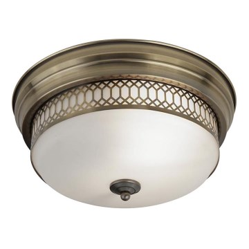 Searchlight - Ceiling light EDINBURGH 2xE27/40W/230V bronze