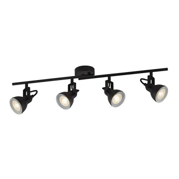 Searchlight - Ceiling spotlight FOCUS 4xGU10/50W/230V black