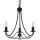 Searchlight - Chandelier on a chain MAYPOLE 3xE14/60W/230V black