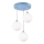 Searchlight - Chandelier on a string NOVELTY 3xG9/33W/230V blue