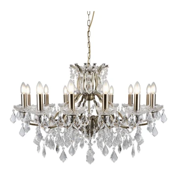 Searchlight - Crystal chain chandelier  PARIS 12xE14/40W/230V