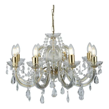 Searchlight - Crystal chandelier on a chain  MARIE 8xE14/40W/230V