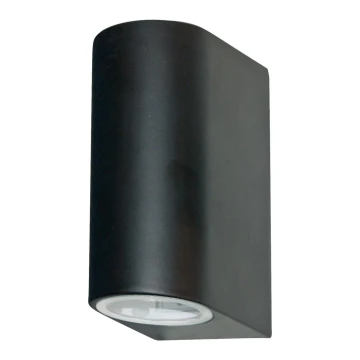 Searchlight - Outdoor wall light LEDO 2xGU10/6W/230V IP44 black