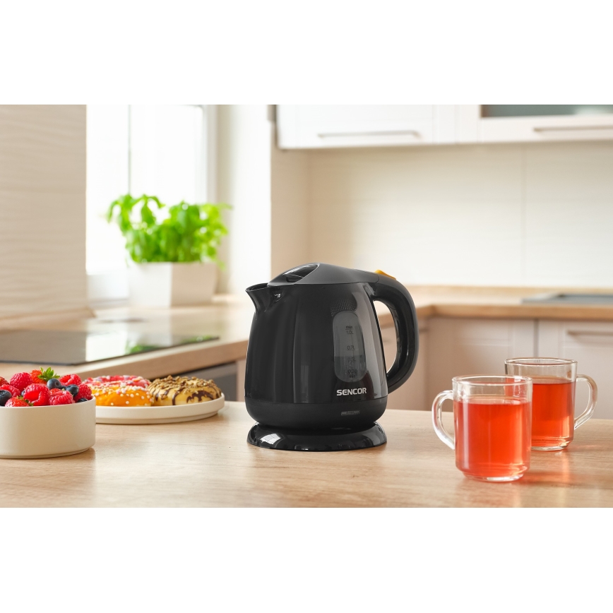 Sencor - Kettle 1 l 1100W/230V black/grey