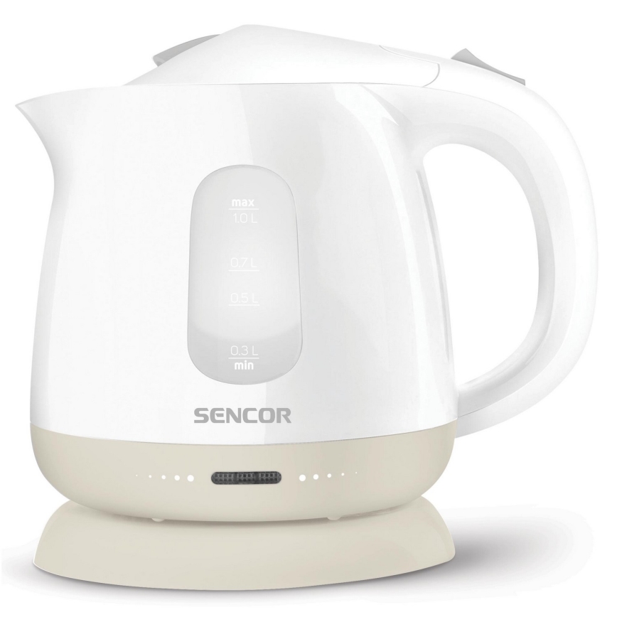 Sencor - Kettle 1 l 1100W/230V white/beige