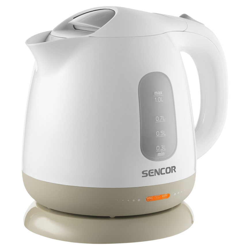 Sencor - Kettle 1 l 1100W/230V white/beige