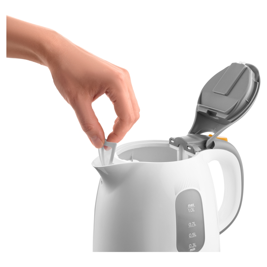 Sencor - Kettle 1 l 1100W/230V white/grey