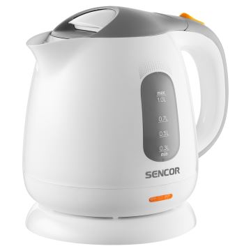 Sencor - Kettle 1 l 1100W/230V white/grey