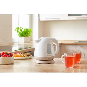 Sencor - Kettle 1 l 1100W/230V white/pink