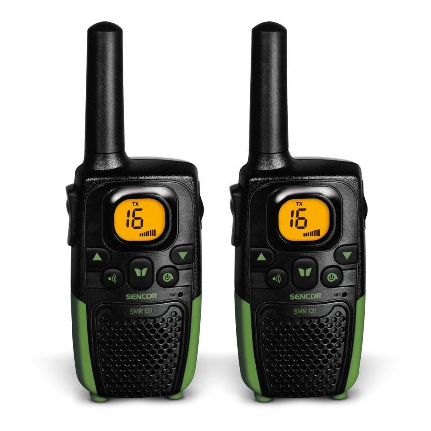 Sencor - SET 2x Walkie-talkie 3xAAA range 7 km