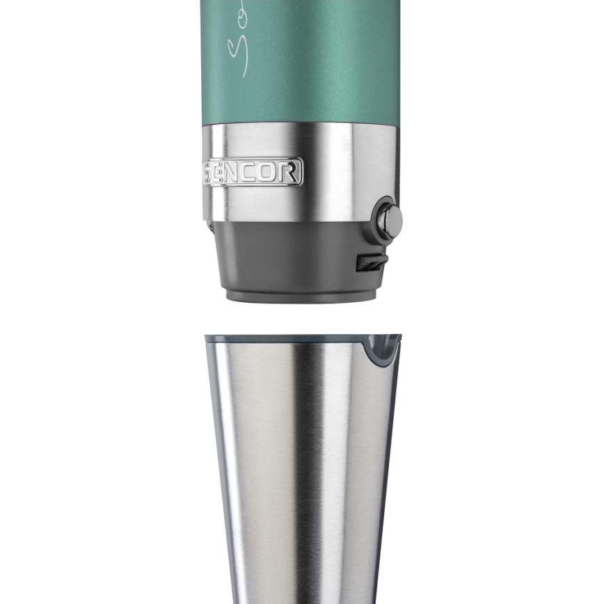 Sencor - Stick blender 4in1 1200W/230V stainless steel/turquoise