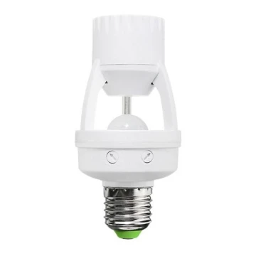 Sensor PIR for E27 light bulb white