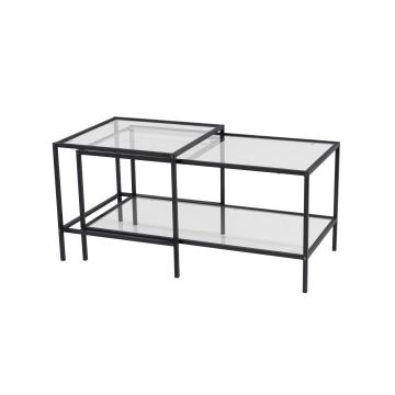 SET 2x Coffee table SEVAY black