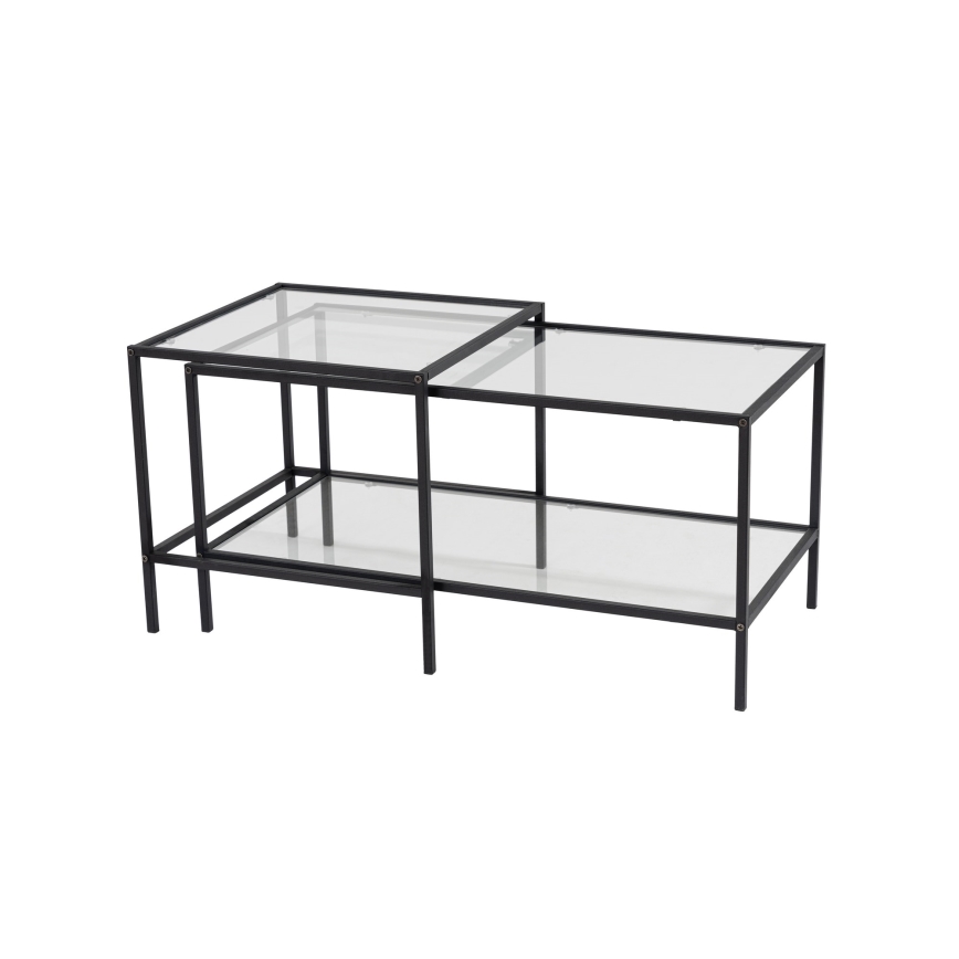 SET 2x Coffee table SEVAY black