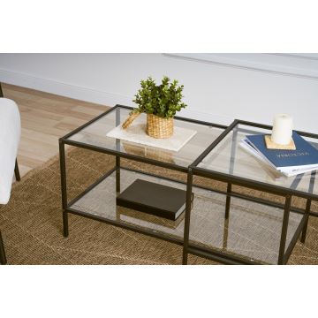 SET 2x Coffee table SEVAY black