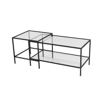 SET 2x Coffee table SEVAY black