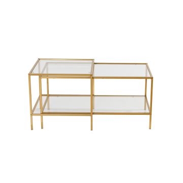 SET 2x Coffee table SEVAY gold