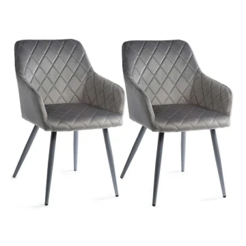 SET 2x Dining chair RICO grey