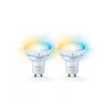 SET 2x LED Dimmable bulb PAR16 GU10/4,7W/230V 2700-6500K CRI 90 Wi-Fi - WiZ