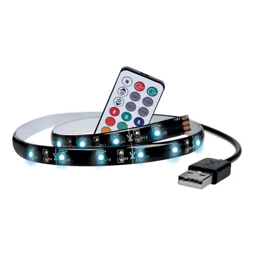 SET 2x LED RGB Strip for TV with a remote control IP65 LED/USB 50cm