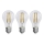 SET 3x LED Bulb FILAMENT A60 E27/3,8W/230V 2700K Energy class A