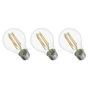 SET 3x LED Bulb FILAMENT A60 E27/5W/230V 2700K Energy class A