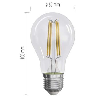 SET 3x LED Bulb FILAMENT A60 E27/5W/230V 2700K Energy class A