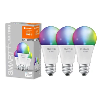 SET 3x LED RGB Dimming bulb SMART+ E27/14W/230V 2,700K-6,500K Wi-Fi - Ledvance
