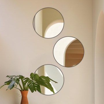 SET 3x Wall mirror ROUND d. 20 cm