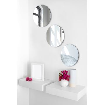 SET 3x Wall mirror ROUND d. 20 cm