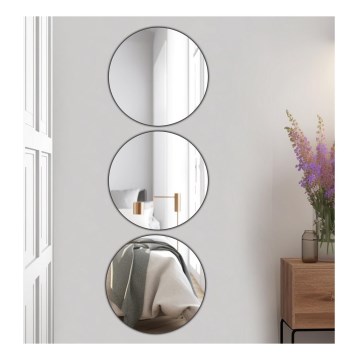 SET 3x Wall mirror ROUND d. 30 cm