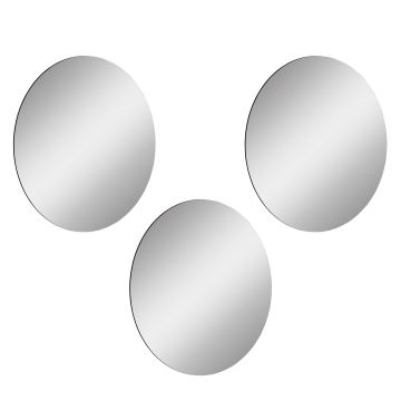 SET 3x Wall mirror ROUND d. 40 cm