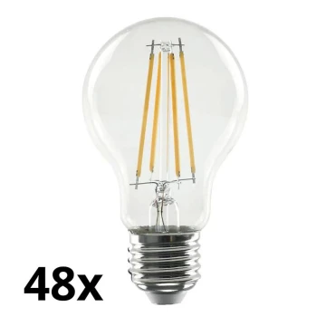 SET 48x LED Bulb VINTAGE A70 E27/13W/230V 2700K