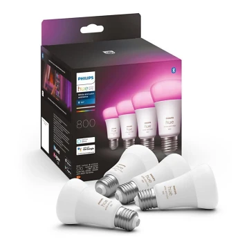 SET 4x LED Dimmable bulb Philips Hue White And Color Ambience E27/6,5W/230V 2000-6500K
