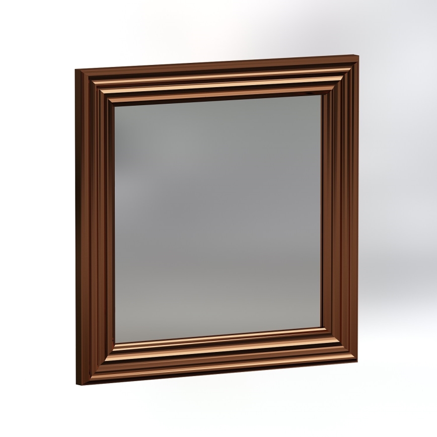 SET 4x Wall mirror LOZA 40x40 cm bronze