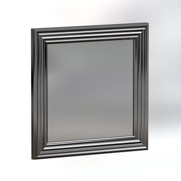 SET 4x Wall mirror LOZA 40x40 cm silver