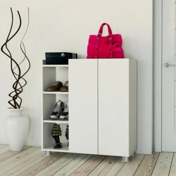 Shoe cabinet ASUS 95x90 cm white