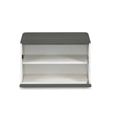 Shoe cabinet CALLA 47x70 cm white/grey